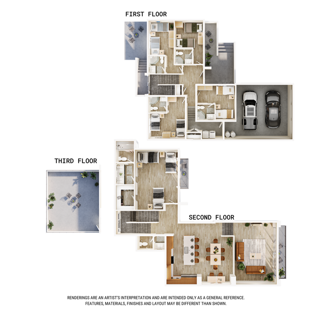 5BR/5.5BA – Sunrise 11 floor plan