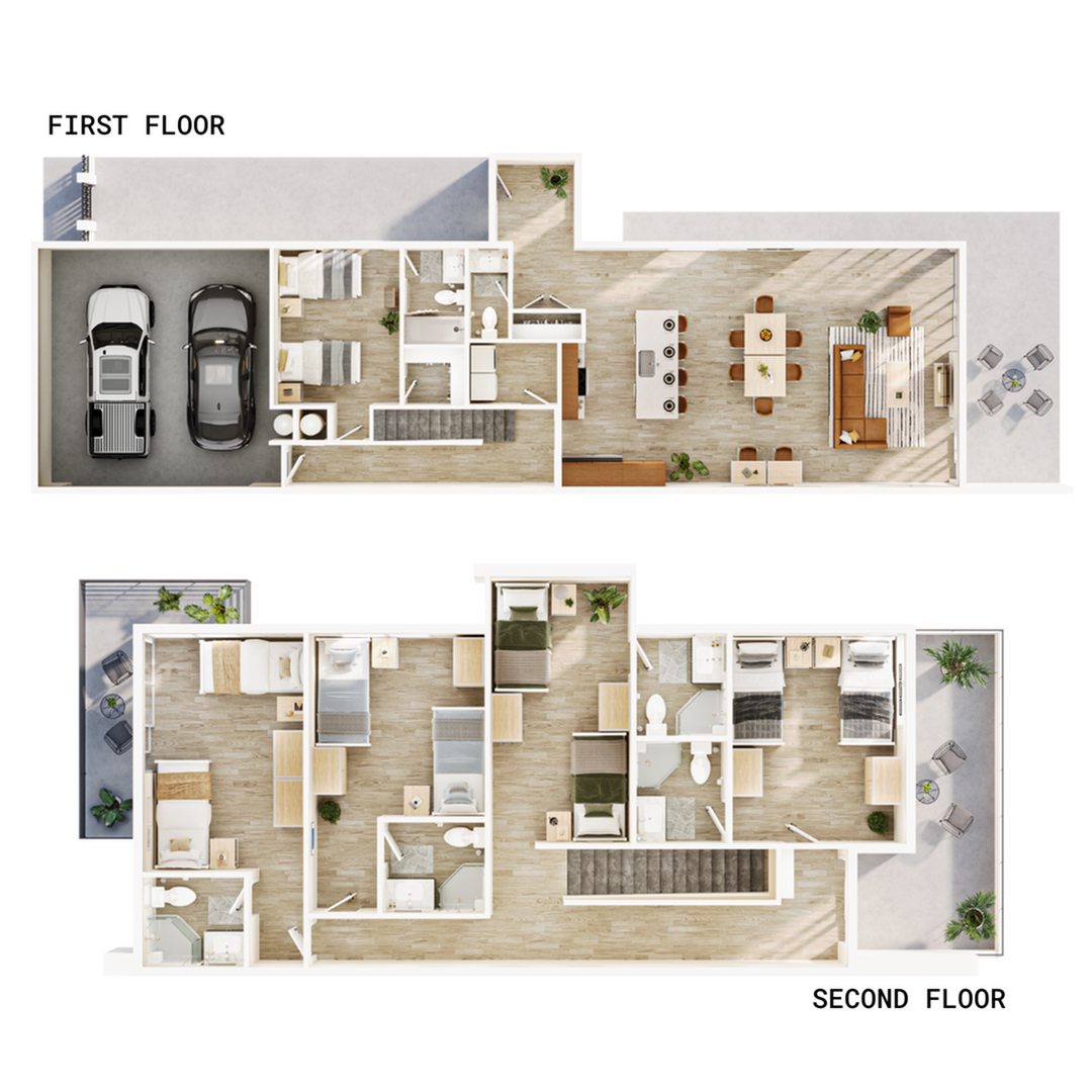 5BR/5.5BA – Harbor floor plan