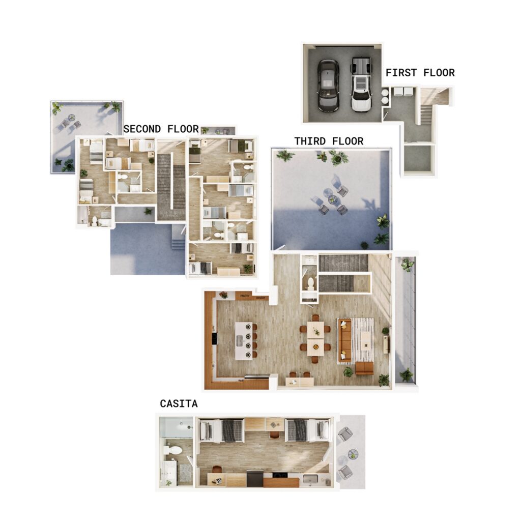 6BR6.5BA Driftwood w Casita Combined