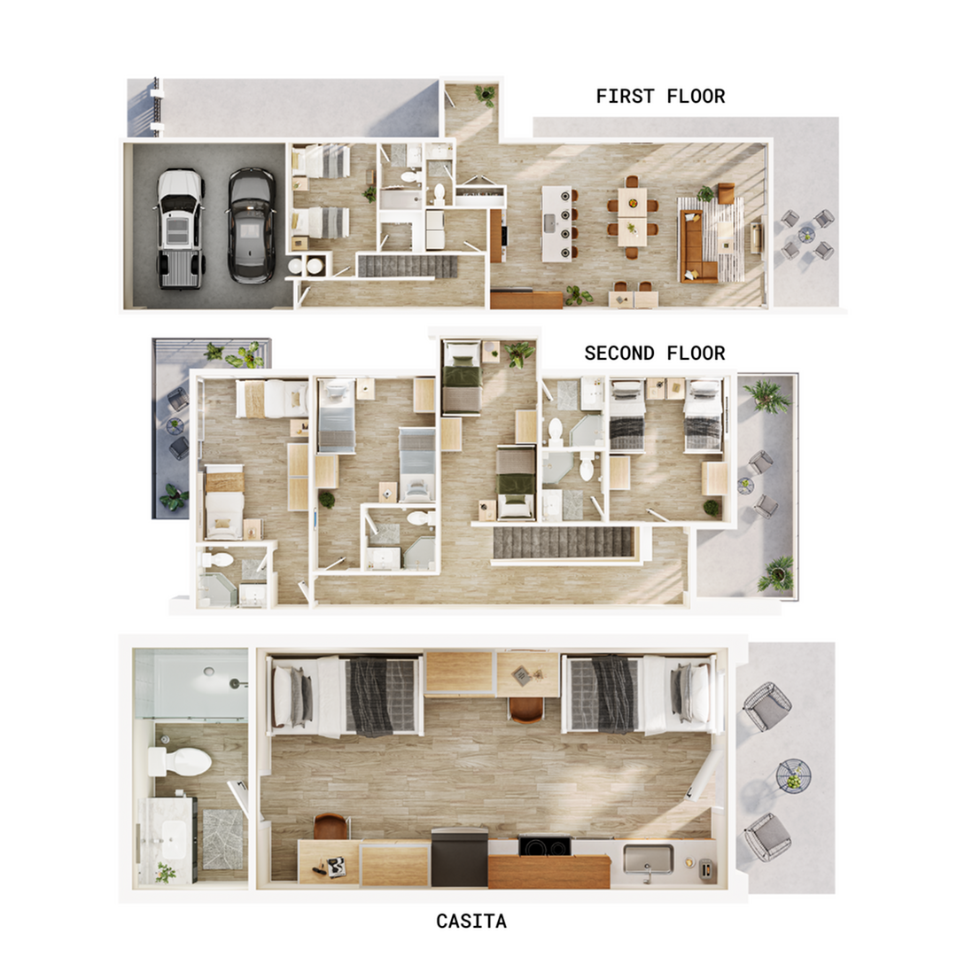 6BR/6.5BA – Harbor w/ Casita floor plan